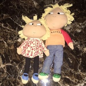 Posable Charlie and Lola Dolls